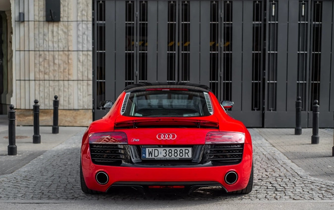 Audi R8 cena 409000 przebieg: 20880, rok produkcji 2014 z Warszawa małe 781